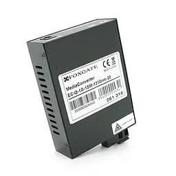 Медіаконвертер FOXGATE EC-Q-1G-1SM-1310nm, 1310 WDM, 1x10/100/1000 Base-Tx, одноволоконний Full/Half duplex, SC 20km (0+70°C), + блок живлення 5V 1A - мініатюра 3