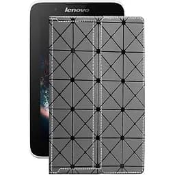 Чохол StatusCASE з екошкіри для планшету Lenovo A7-30 A3300 Сірий ромб