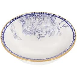 Тарілка супова Alba ceramics Butterfly 14 см біла з синім (769-008)