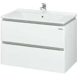 Тумба з умивальником Sanwerk Амата Air 80 Білий з умивальником Меркур MV0000793 Білий