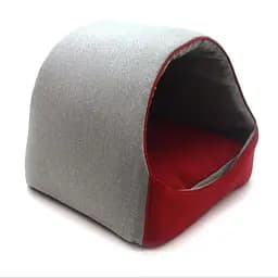 Будка для котів та собак Zoo-hunt Герос №1 36х32х32 см сірий+червоний