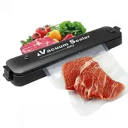 Вакуумный упаковщик для пищевых продуктов Vacuum Sealer домашний автоматический вакууматор, A-plus Черный 87733