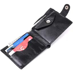 Чоловіче шкіряне портмоне SHVIGEL 11х9х1 см acs0022439 - мініатюра 5