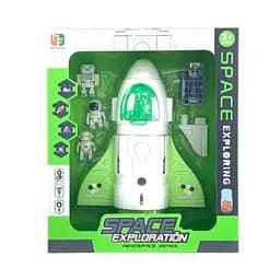 Набір з фігурками 532 Космічна ракета, звук, світло, пара, фігурки, в коробці (6967117400076)