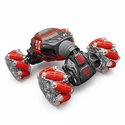 Радіокерована Трюкова Машина UD 2219 A, 1:18, Роликові колеса, Керування жестами, Акум. 3.7V, Підіймається, Червона