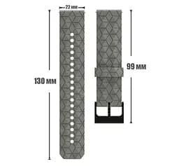 Ремінець Primolux Dimond силіконовий для годинника Xiaomi Watch 5 / Redmi Watch 5 Active / 5 Lite - Grey - мініатюра 5