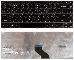 Клавіатура для ноутбука Acer Aspire (3810T) Black, Glossy, RU - мініатюра 3