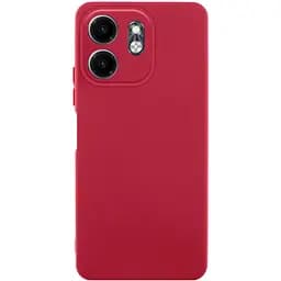 Чохол TPU Getman Liquid Silk Full Camera для Xiaomi Redmi 9 Червоний / Dark Red
