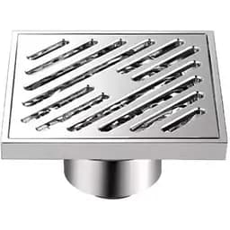 Трап для душу вертикальний Gappo G81050 латунь 100x100 мм хром