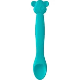 Ложка силіконова Suavinex Animal з мавпою зелена (401354)