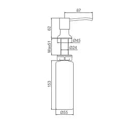 Дозатор для рідкого мила Frap F408-5  - мініатюра 4