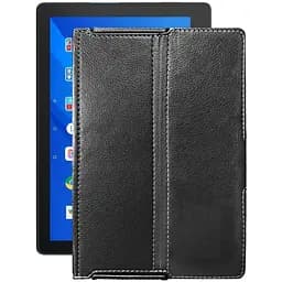 Чехол StatusCASE из экокожи для планшета Lenovo Tab E10 TB-X104L Черный глянец