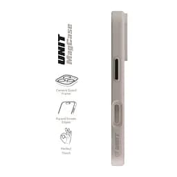Чехол Apple iPhone 17 Pro, Unit MagSafe, серый, прозрачный, магсейф, ударопрочный, магнитный, панель-накладка с поддержкой MagSafe, с поддержкой беспроводной зарядки, TPU+PC, защита всего корпуса, ударопрочный, ArmorStandart (ARM87912) - мініатюра 3