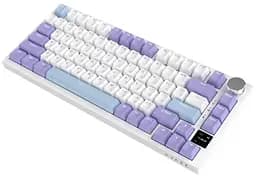 Клавіатура ігрова механічна бездротова Ajazz AK-820WP PRO White-Purple RGB Gift Switch Hot-Swap 2.4G/Bluetooth/USB - мініатюра 4