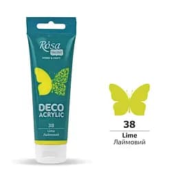 Акрил для декора Лаймовый (38) матовый 75 мл Rosa Talent