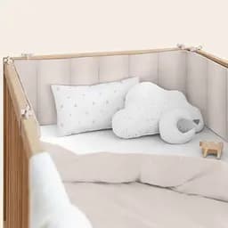 Набір бортиків в ліжечко IVORY, капучино (WeltBed_98Cappuccino_2) - мініатюра 2