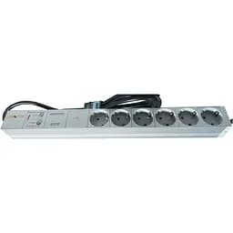 Блок живлення 19" 1U Conteg 6 x Schuko фільтр ВЧ кабель 3 м (DP-RP-06-SCHUPH)