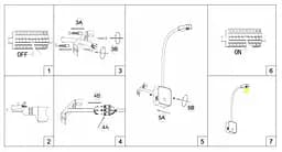 Бра з USB Kloodi DECO WA-SNAKE SQ565 3K WH - мініатюра 5