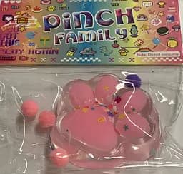 Іграшка-антистрес A-Toys Лапка котика велика 7 см рожева