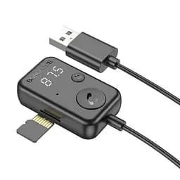 Bluetooth аудіо ресивер Borofone BC49 June (USB-A) Black