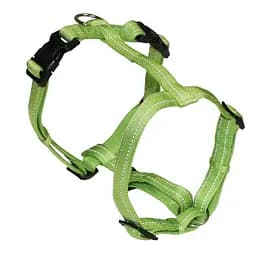 Шлея для собак нейлоновая 50-65 см Croci Soft Reflective зеленая