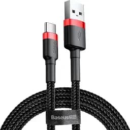 Кабель Baseus Cafule Series Cable USB to Type-C 2A 2m CATKLF-C91 Black-Red