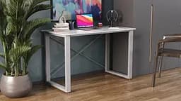 Письмовий стіл Ferrum-decor Драйв 750x1400x600 Сірий метал ДСП Бетон 16 мм (FRD-103142) - мініатюра 2