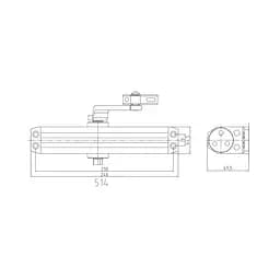 Дверний доводчик Dortec DT-514 Silver (63-00002) - мініатюра 4