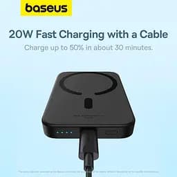 Павербанк Baseus Magnetic Wireless Mini Air Black 6 000 mAh / 20 Вт (P10059002113-00) - мініатюра 14