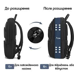 Рюкзак Tigernu T-B9121 17 Black - мініатюра 6