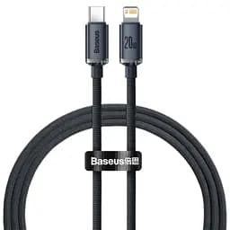 Кабель Baseus Crystal Shine Type-C to Lightning 20W 1.2 метра черный (CAJY000201)