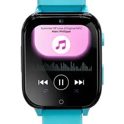 Дитячий GPS-годинник JETIX DF100 Pro Kids з вібродзвінком, 4G відеодзвінком і ліхтариком Блакитний - мініатюра 4
