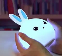 Дитячий силіконовий нічник 3DTOYSLAMP Кролик - мініатюра 2
