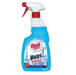 Багатофункціональний засіб для чищення скла, дзеркал з амонієм проти пилу Dual Power, 750 мл