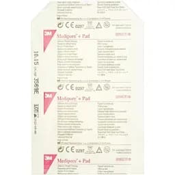 Адгезивна пов'язка 3M Mediporе+Pad 3569Е для закриття ран 10х15 см біла