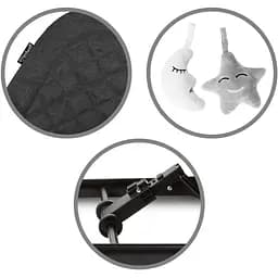 Крісло-гойдалка Kidwell Laro Black/Wooden - мініатюра 10