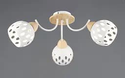 Люстра потолочная B N6655/3 Белый + Дерево