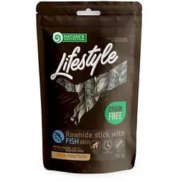 Лакомство для собак палочки из рыбьей кожи Nature's Protection Lifestyle Rawhide Sticks With Fish Skin 75 г