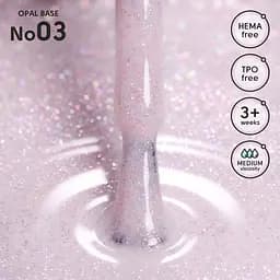 Камуфлююча база Shelly з шимером 03 Opal Base 12 мл - мініатюра 2