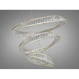 Люстра кршталеві кільця Linisoln 6105-80*60*40 FG метал, кришталь LED 150Вт 20-25м² 100-50см - мініатюра 2