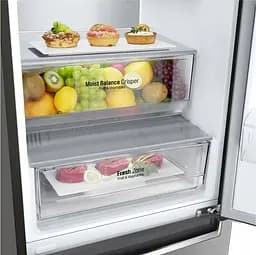 Холодильник з нижньою морозильною камерою LG GA-B459SMQM Платиново-сріблястий (GA-B459SMQM) - мініатюра 12