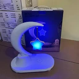 Нічник із колонкою Music Atmosphere Lamp з функцією бездротової зарядки - мініатюра 2
