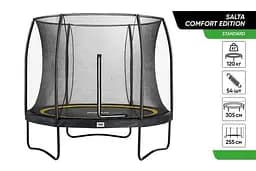 Батут Salta Comfort Edition, круглый, 305 см, черный (5075A)