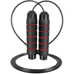 Скакалка PowerPlay Black Red швидкісна 2.7 м (4210)