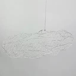 Декоративна люстра-хмаринка LED CLOUD у білому корпусі 80х45 см | Арт. MJ 83-800 WT | Line F - мініатюра 3