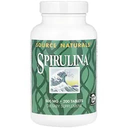 Спіруліна Source Naturals Spirulina 500 мг 200 таблеток