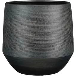 Кашпо Edelman Evora pot round 19 см чорне (1138175)