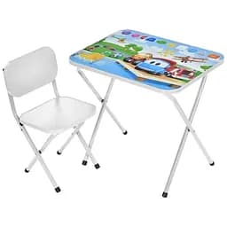 Дитячий столик Bambi M 5962-1 Вантажівка фігури складний зі стільчиком