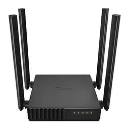 Роутер TP-LINK Archer C54, чорний, Wi-Fi 802.11a/b/g/n/ac, до 1167 Mb/s, 2.4/5GHz, 4x10/100 Mb/s, RJ45 10/100Mb/s, 4 зовнішні