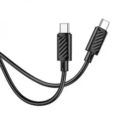 Кабель Hoco X88 Gratified charging data cable for Type-C to Type-C 3A 1 м черный